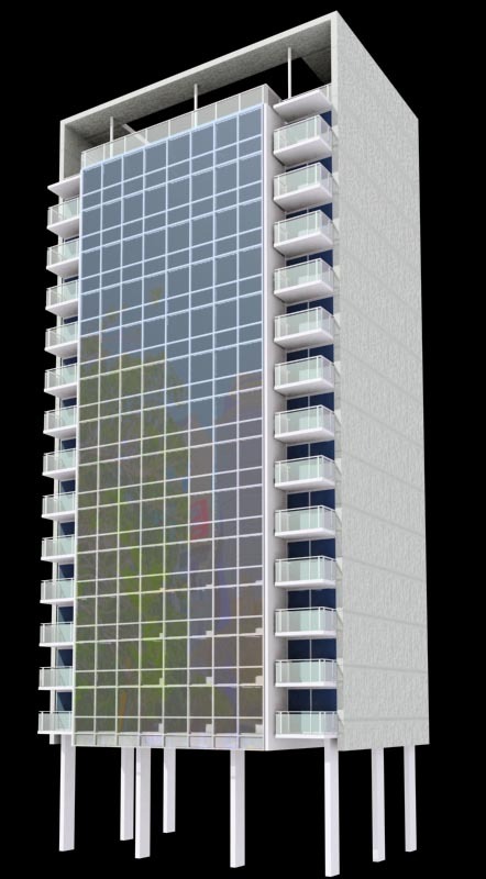 Elevación Frontal Torre