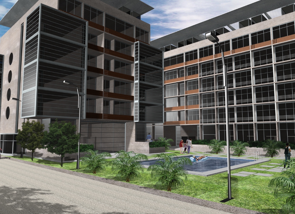 Renders del Proyecto Original con Zonas Comunes