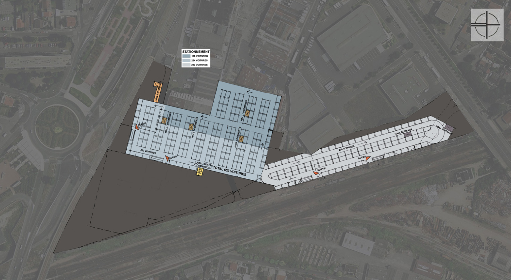 Distribución y Planimetría de Accesos y Parking